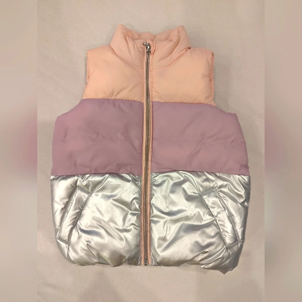 Gymboree | Girl's Tri-Color Puffer Vest